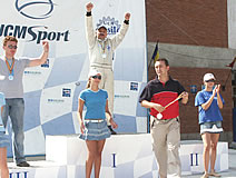 Lucien Hora pe podium